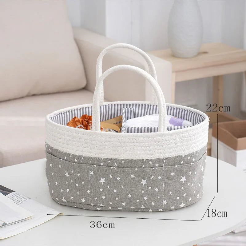 Portable Organizer Diaper Basket