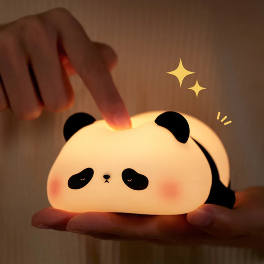Panda LED Night Light Silicone Rechargeable